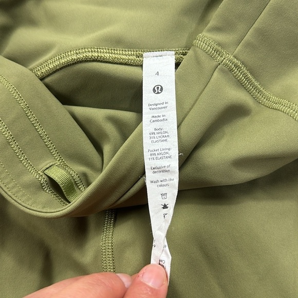 Lululemon Swift Speed High-Rise Crop 21" Bronze Green - Picture 5 of 8